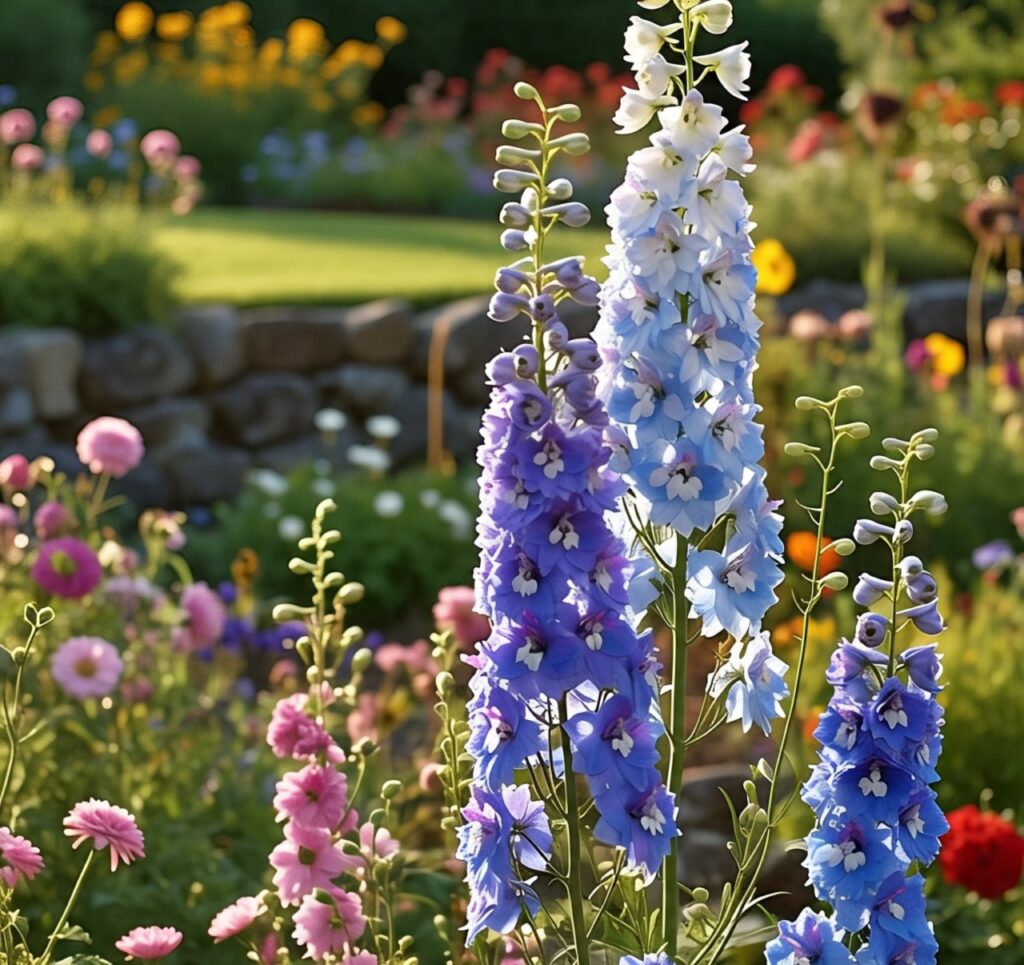 Larkspur (Delphinium spp.) | Winter Flower to grow at home